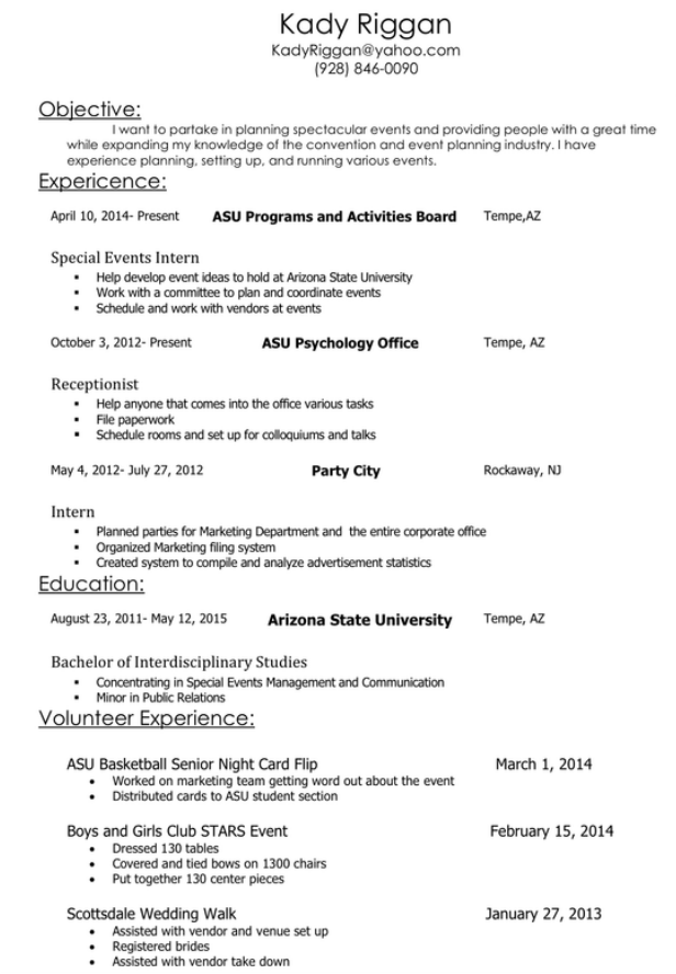 Resume and References Kady s Site